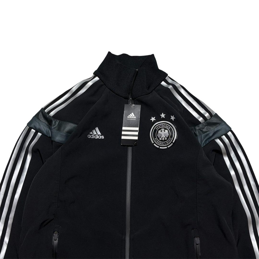 【新品✨】adidas ドイツ代表　トラックジャケット　エンブレム　刺繍ロゴ　L