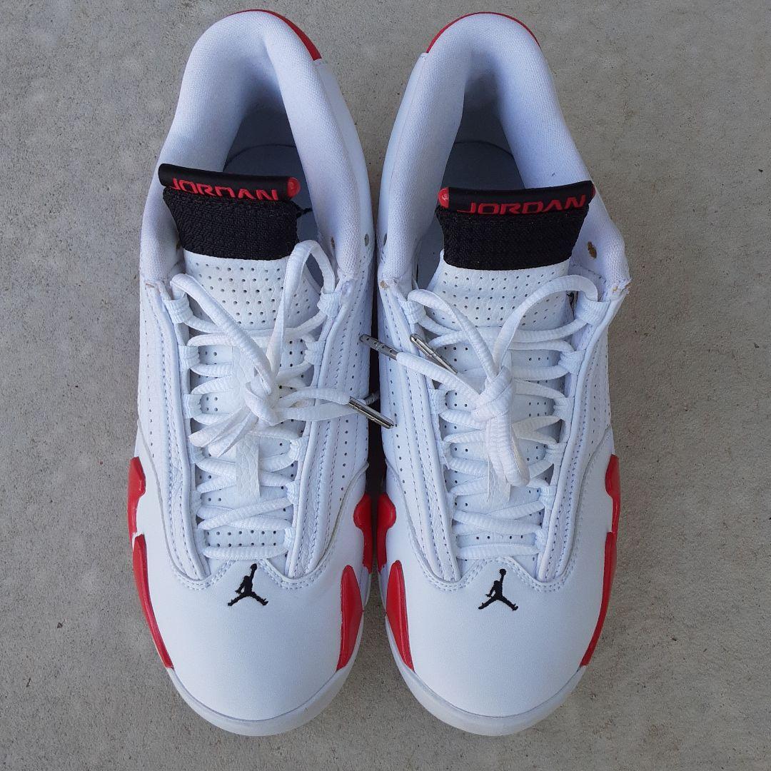 【極美品】NIKE　Air Jordan 14 ホワイト/レッド　25.5cm