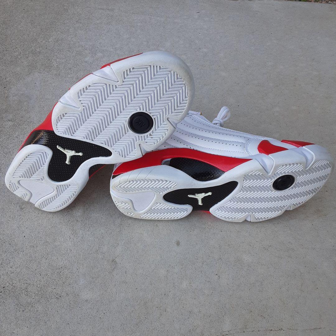 【極美品】NIKE　Air Jordan 14 ホワイト/レッド　25.5cm