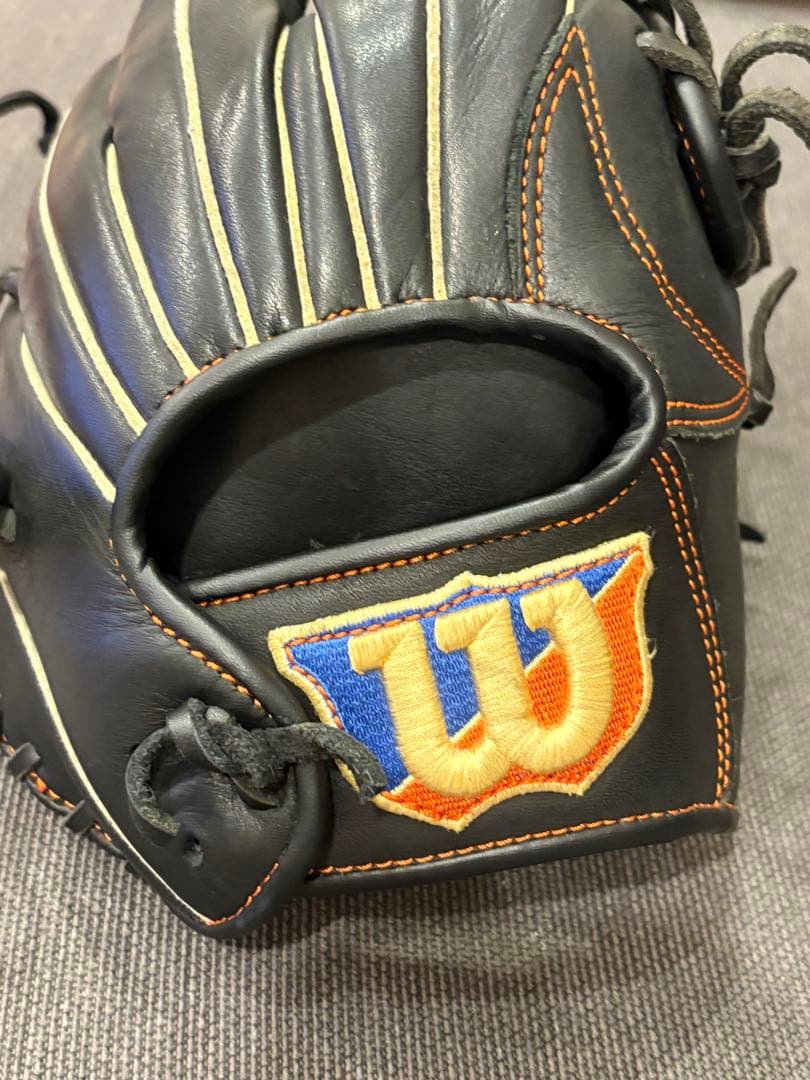 Wilson EZC軟式野球グローブ 黒　少年野球　外野手用