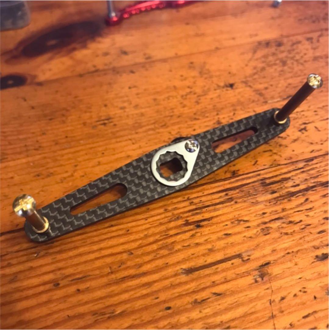 新品未使用✴️3mm厚85 or 95mm✴️アブ.ダイワ用オフセットハンドルセット