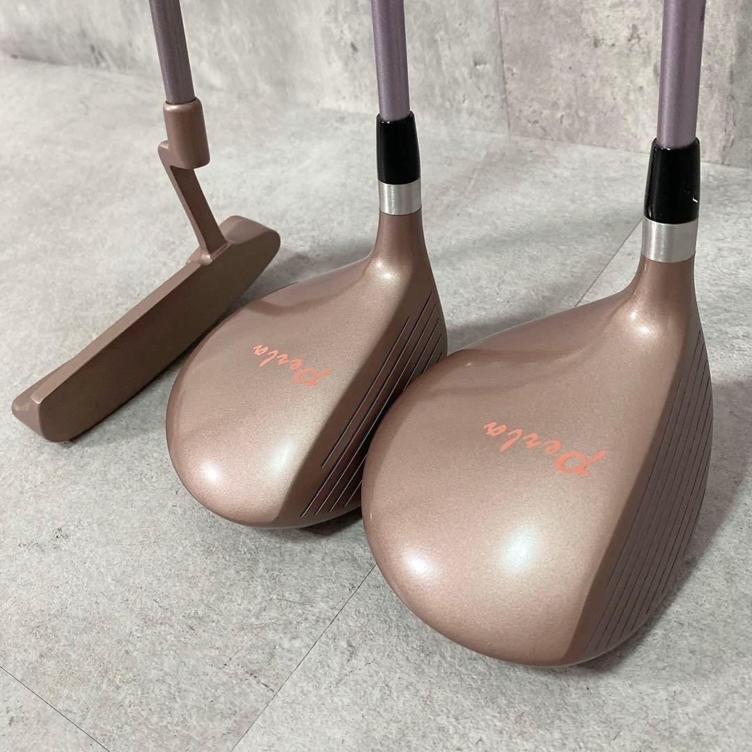 T506 ジャンク ゴルフクラブ レディース セット 8点 ピンク 初心者 入門