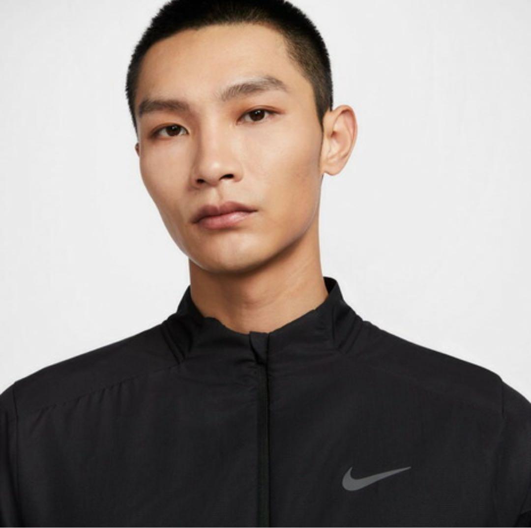 新品‼️ナイキ　Therma-FIT ハーフジップ 長袖 ランニングトップ　黒　M