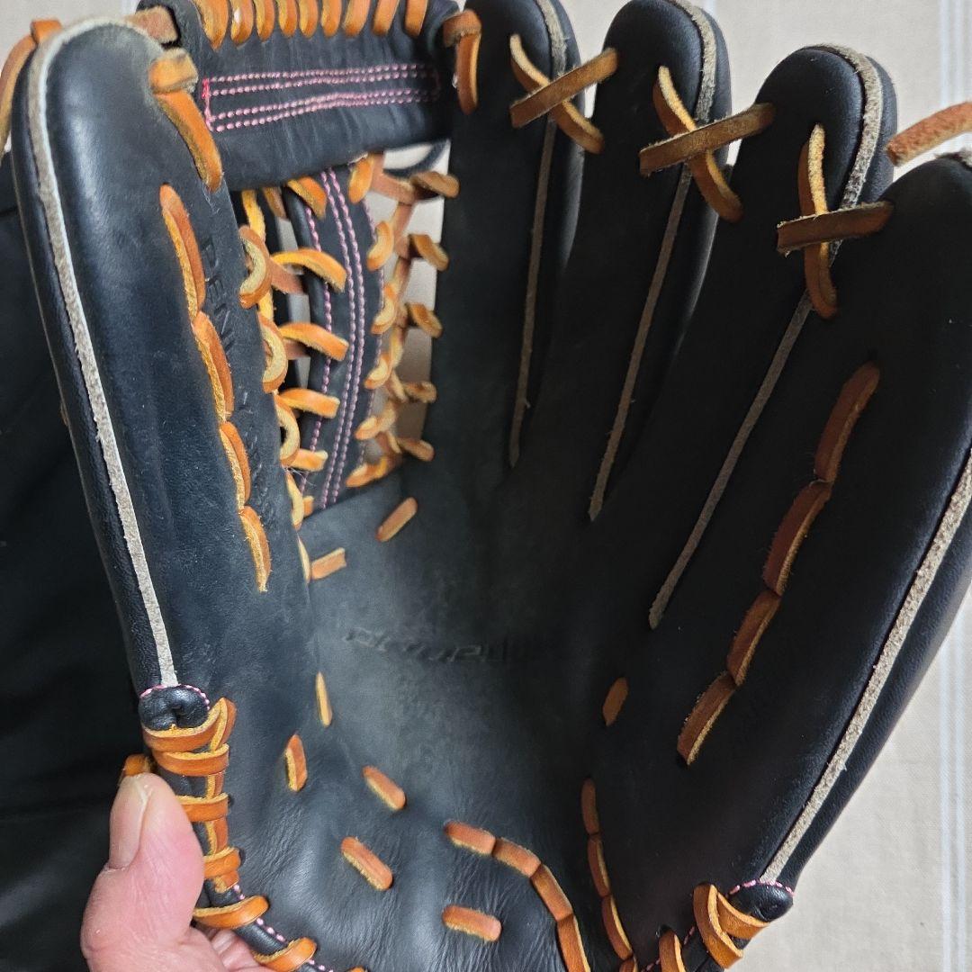 Rawlings 軟式野球用グローブ ブラック/オレンジ