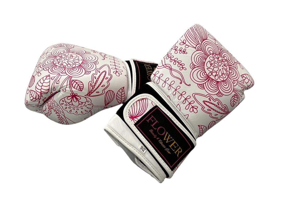 FLOWER BOXING GLOVE PINK LINE ボクシンググローブ