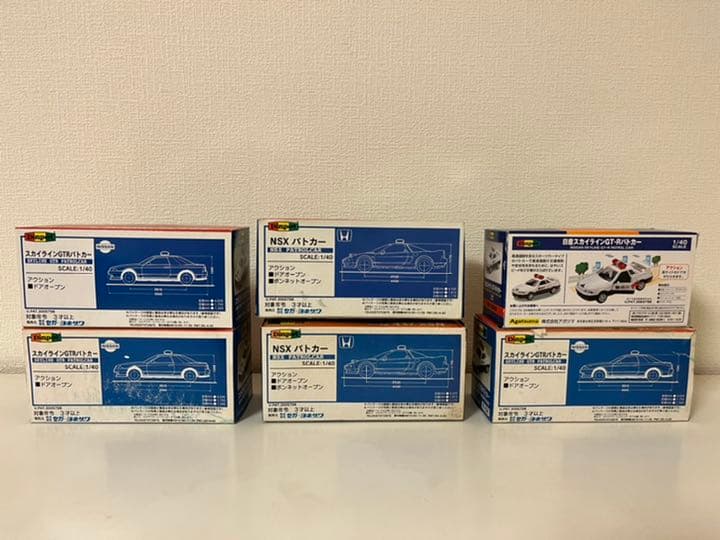 ダイヤペット　パトカー　ミニカー 6台セット