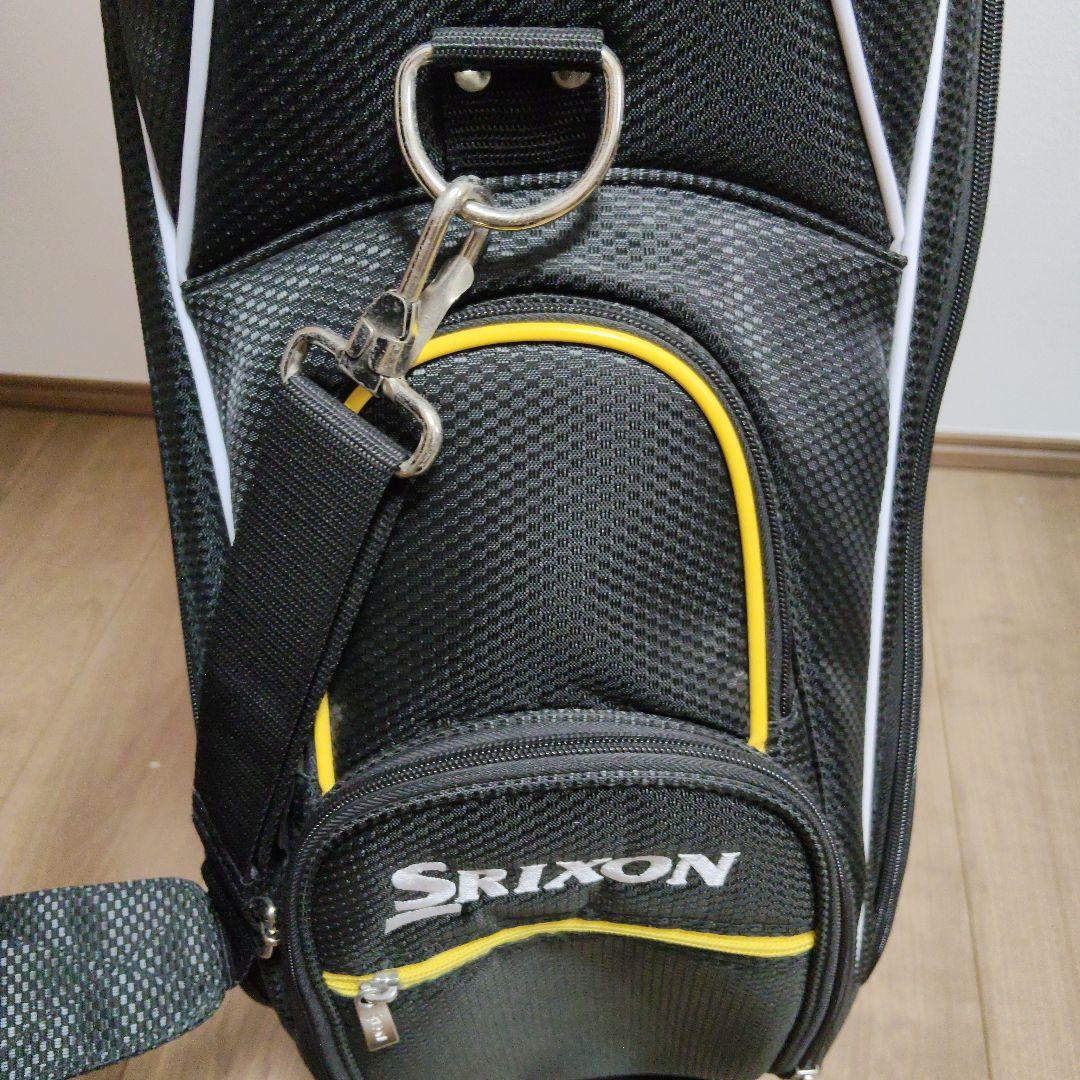 Srixon キャディバッグ フード付き 黒白
