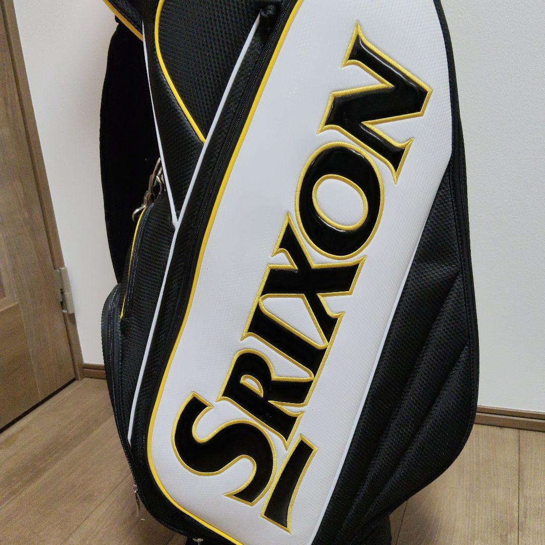 Srixon キャディバッグ フード付き 黒白