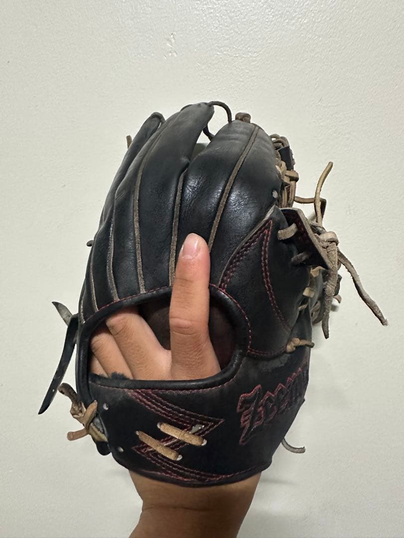 Zeams 硬式グローブ 黒 オーダーグラブ