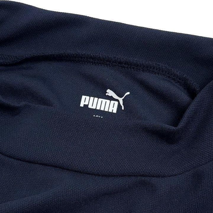 新品 プーマ ゴルフ ストレッチ モックネックシャツ オーバーサイズ 紺 XL