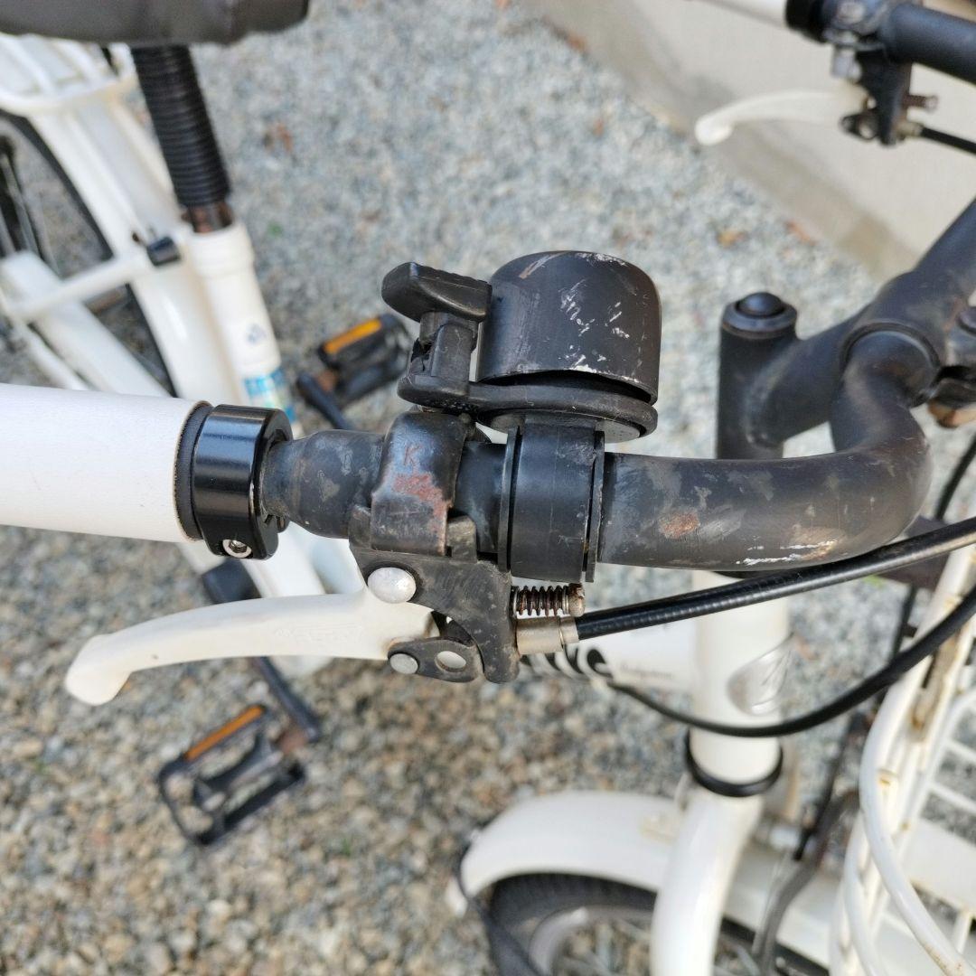 bikke 子供用自転車 ホワイト 補助輪とサドルカバー付き