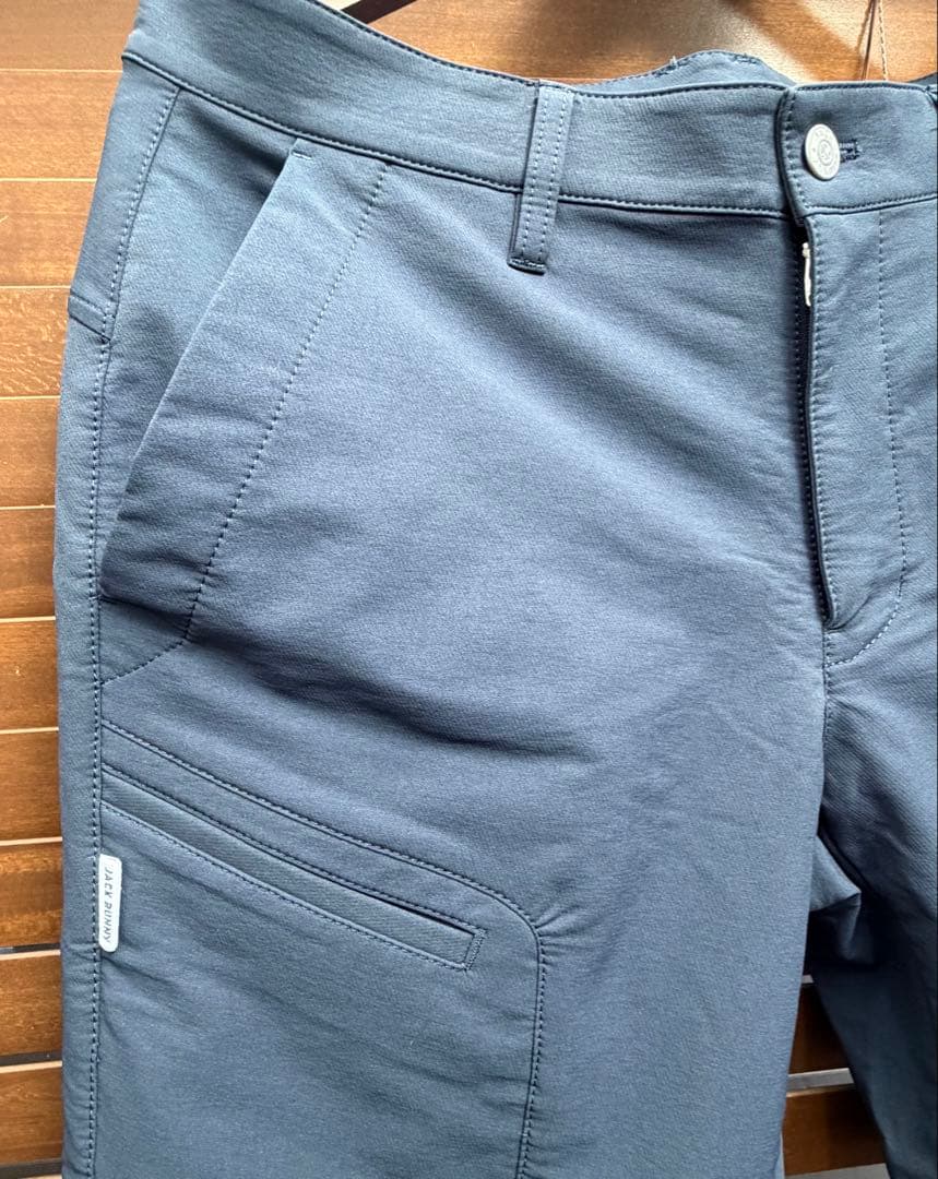 【美品】ジャックバニー パンツ サイズ5 ストレッチ素材 ネイビー