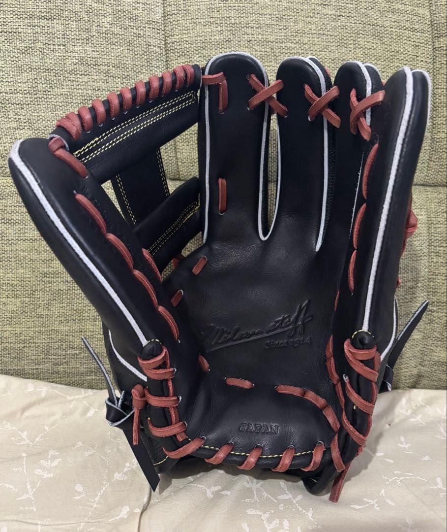 Wilson 硬式内野手用グラブ 87型 ブラックSS 型付け済み 屋外未使用