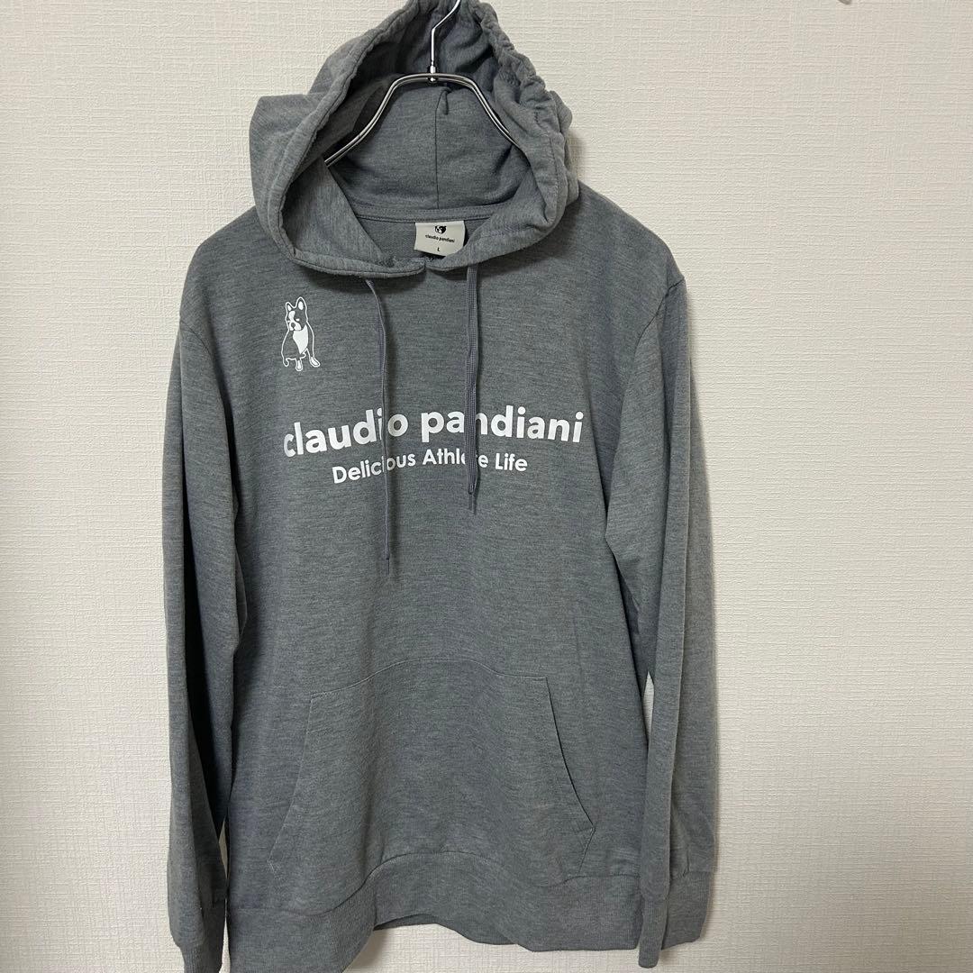 美品 claudio pandiani スウェット上下 L グレー セットアップ
