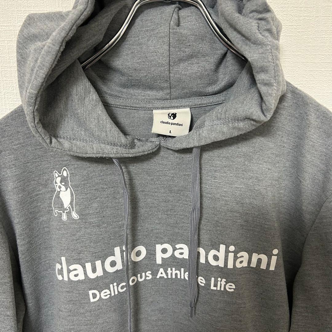 美品 claudio pandiani スウェット上下 L グレー セットアップ