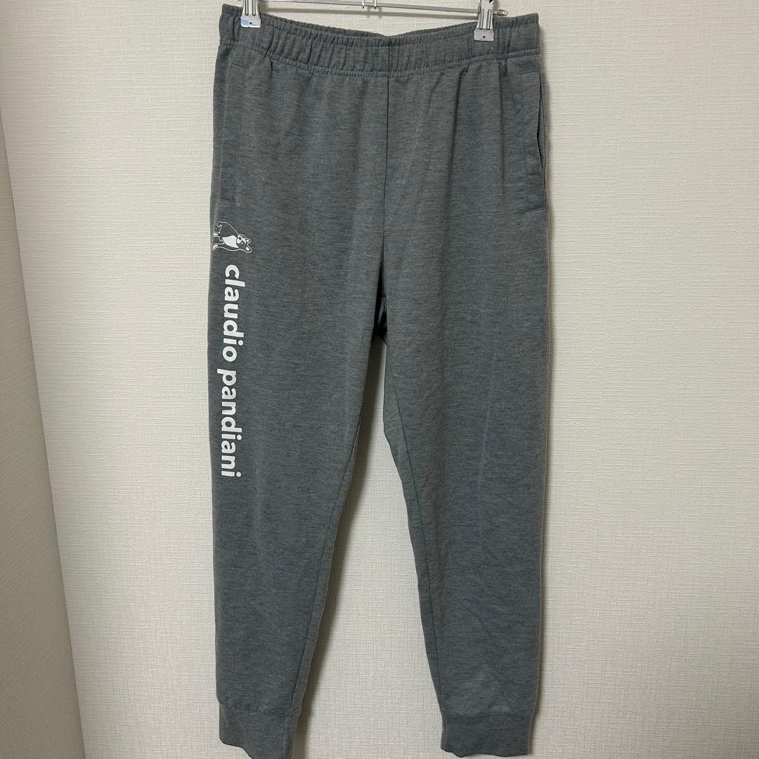 美品 claudio pandiani スウェット上下 L グレー セットアップ