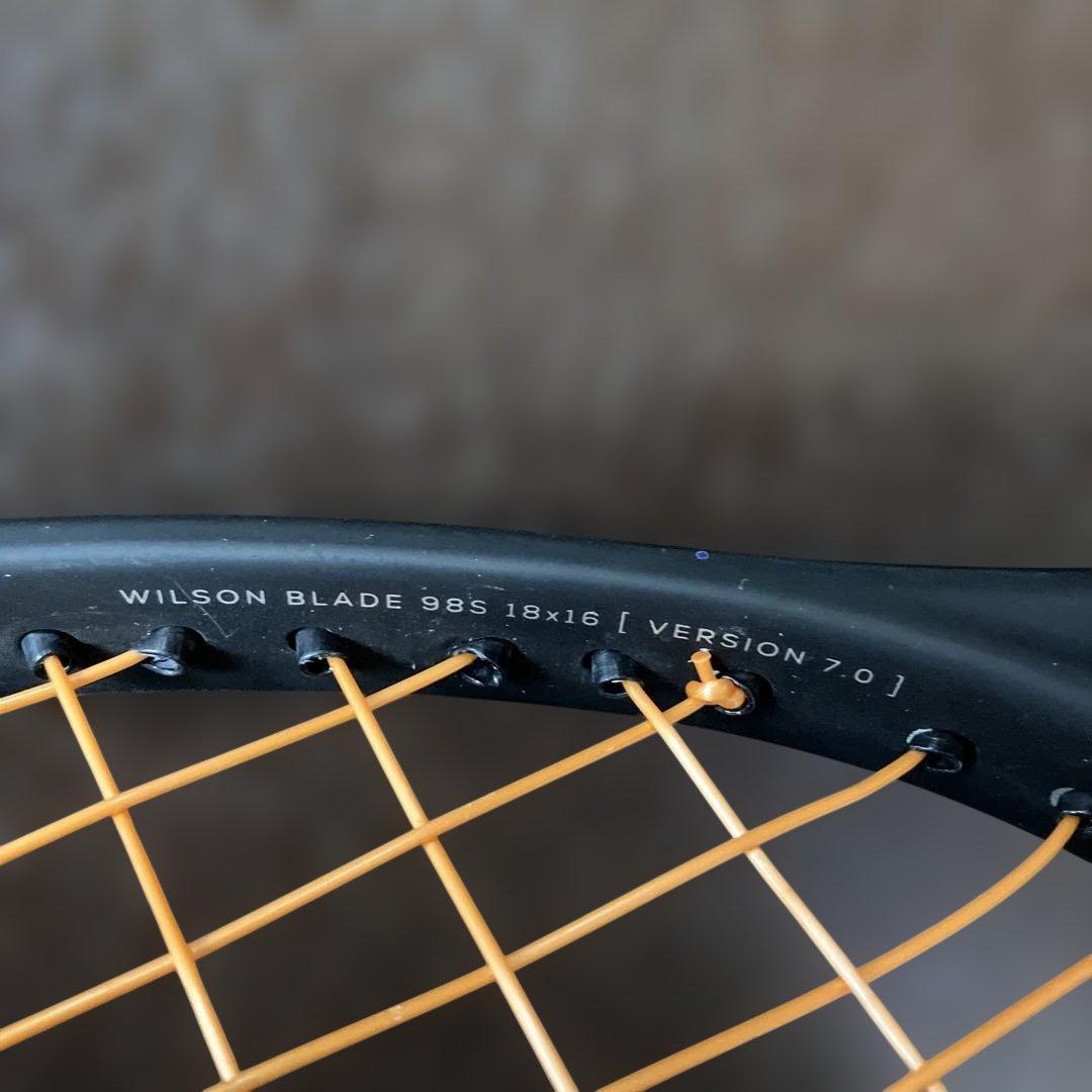 Wilson Blade 98S v7.0 G2テニスラケット希望ガット張り付き