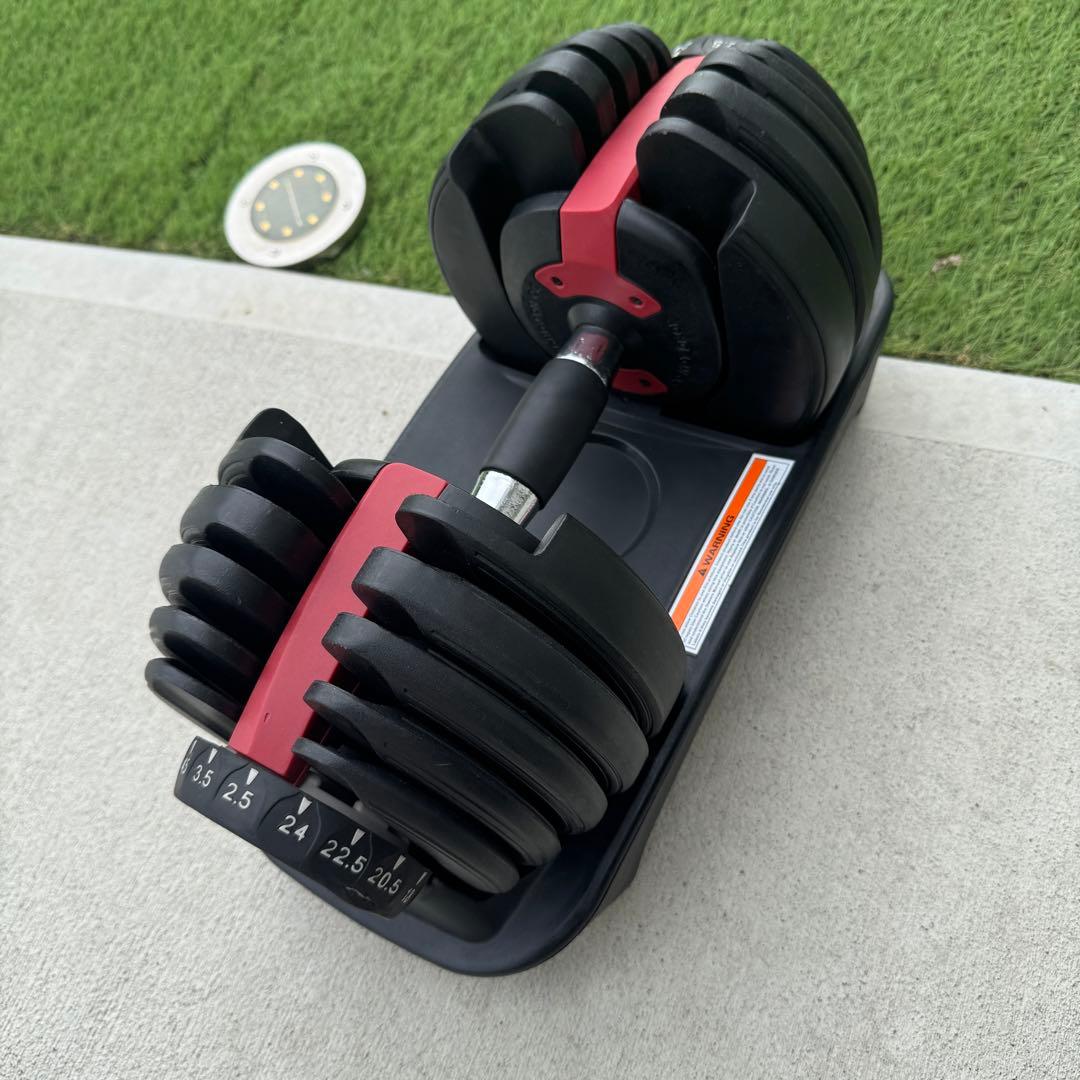 ① 可変式ダンベル　24KG　筋トレ