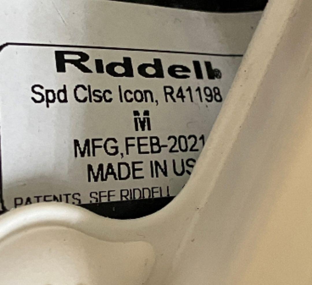 【ほぼ新品】M Riddell ヘルメット スピードクラシックアイコン