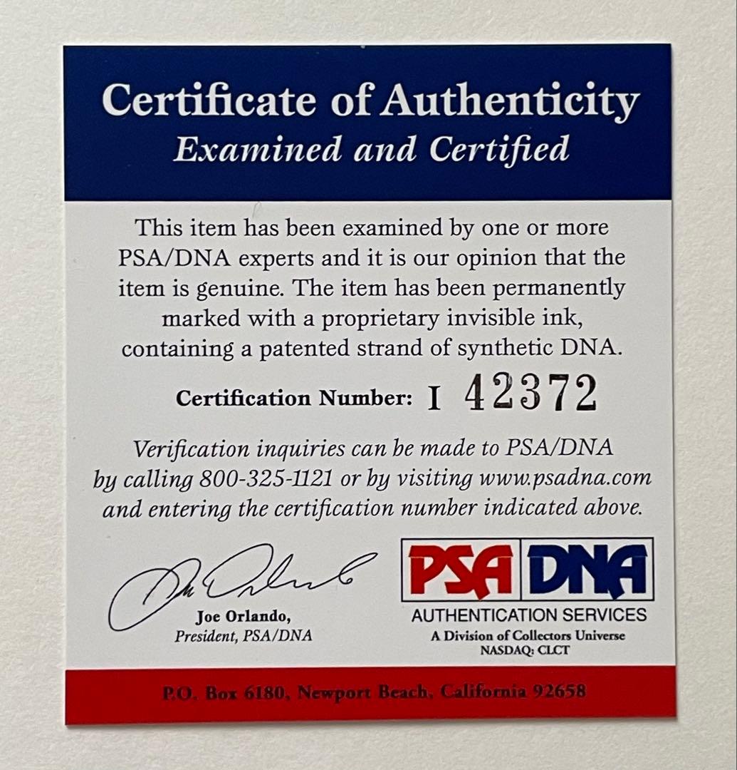 松坂大輔さん&イチローさん 直筆サイン入り写真 PSA&DNA 保証書 WBC