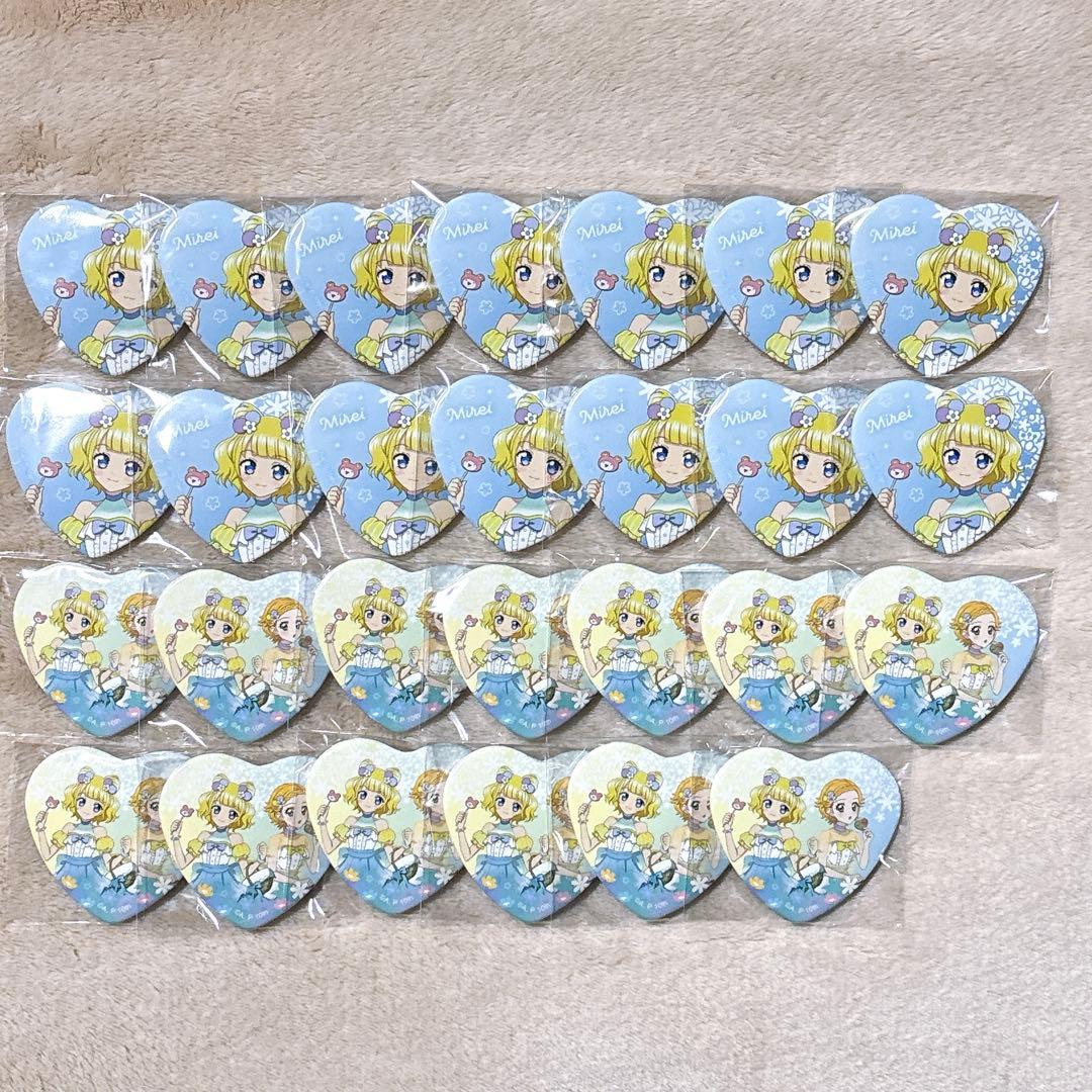 アイカツ プリパラ ガーデンパーティー 南みれぃ ハート缶バッジ