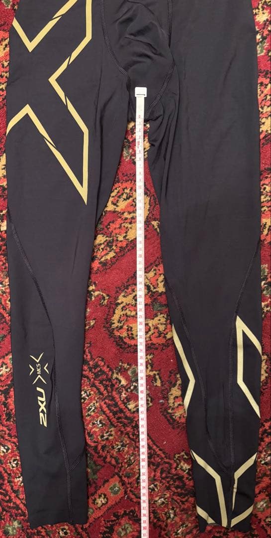 【訳あり・美品】2XU MCS ランコンプレッションタイツ メンズM ブラック