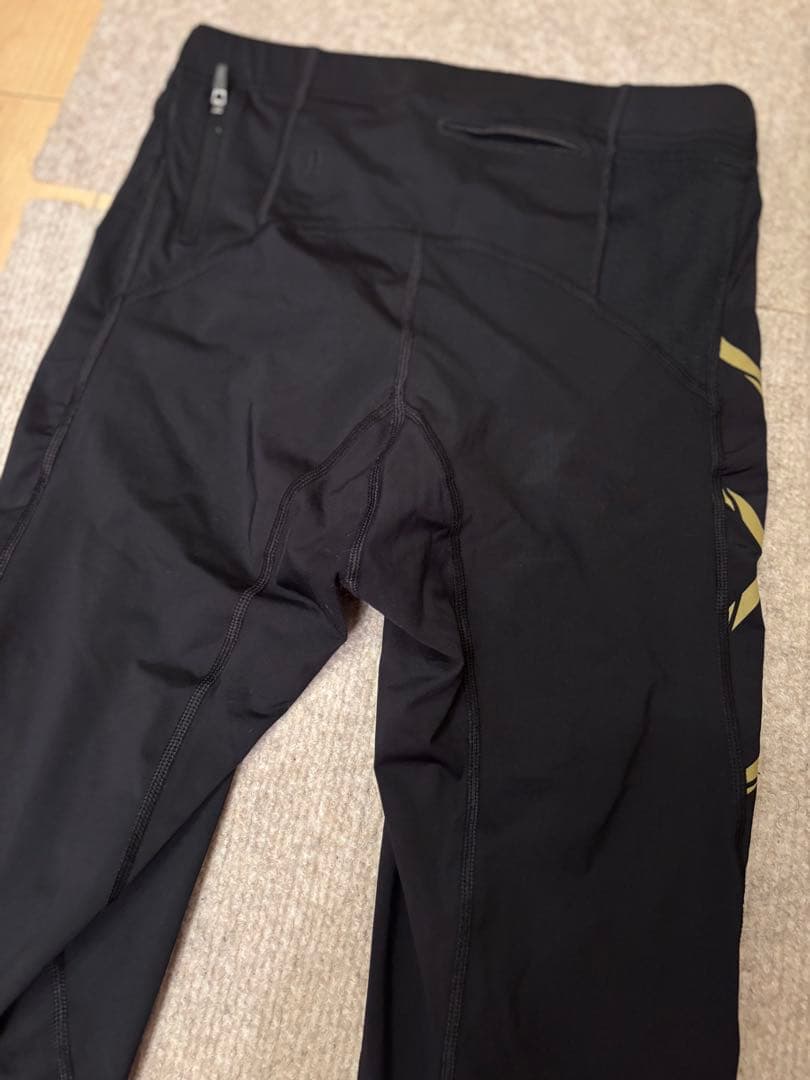 【訳あり・美品】2XU MCS ランコンプレッションタイツ メンズM ブラック