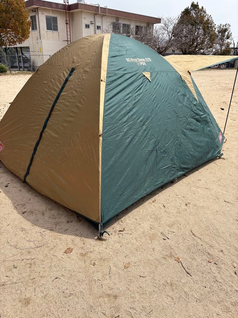 Coleman キャンプテント フロントポール付きペグ追加チェア希望で付けます