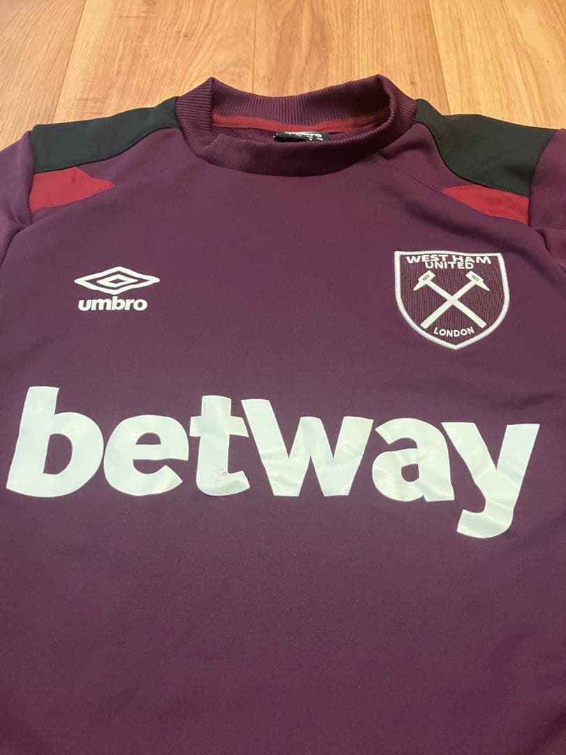 ウエストハムUMBROスウェット betway アンブロ　古着ビンテージ