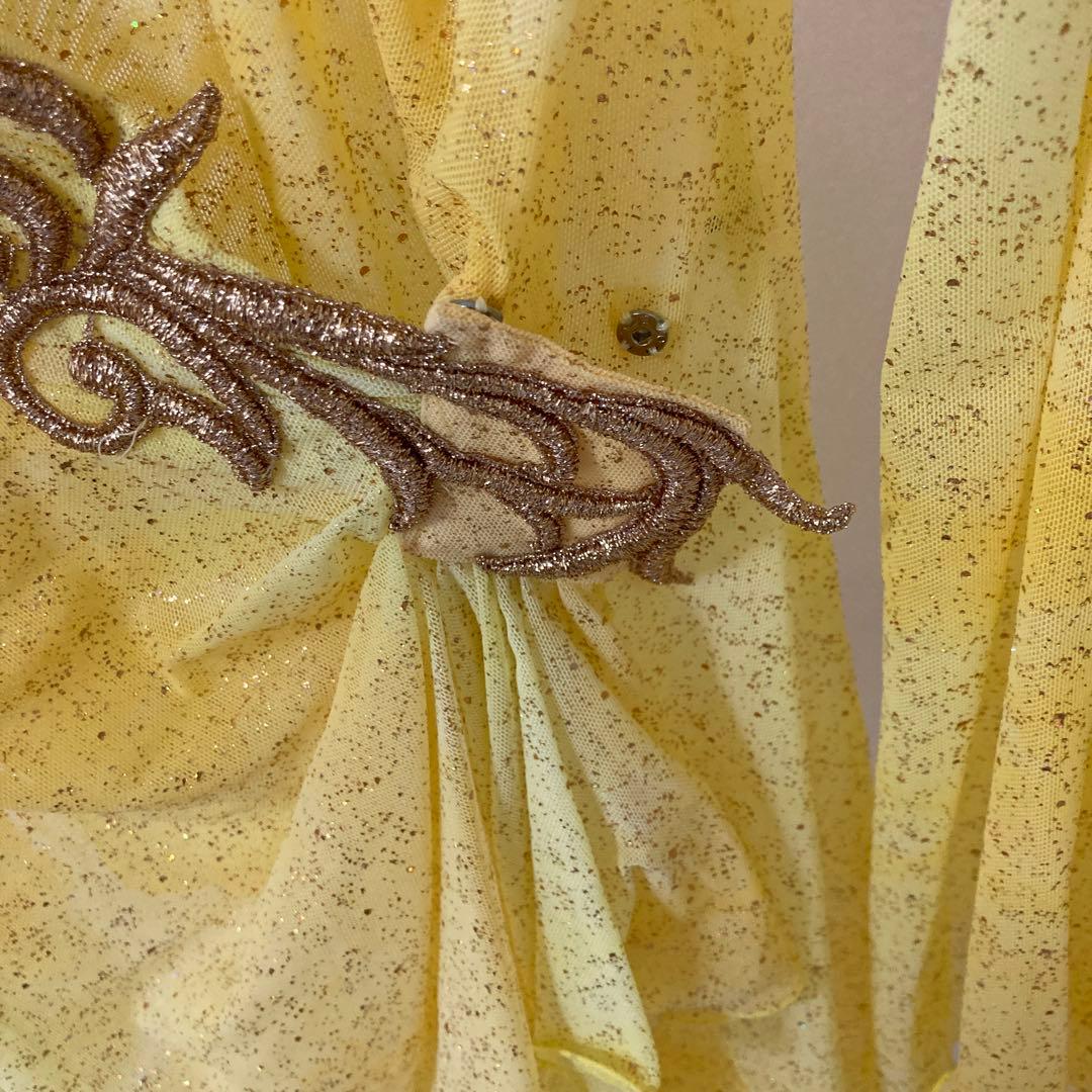 社交ダンス　黄色　ドレス