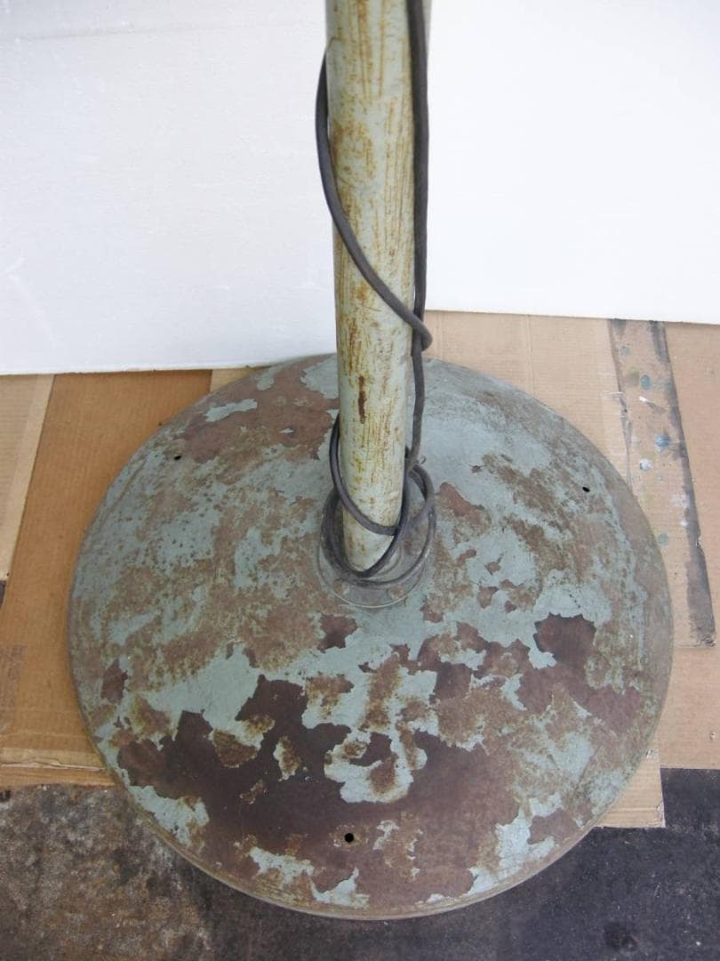 沖縄米軍格納庫実物品・良品/3枚羽大型ファン【可動品/強風】今は無い円盤ベース