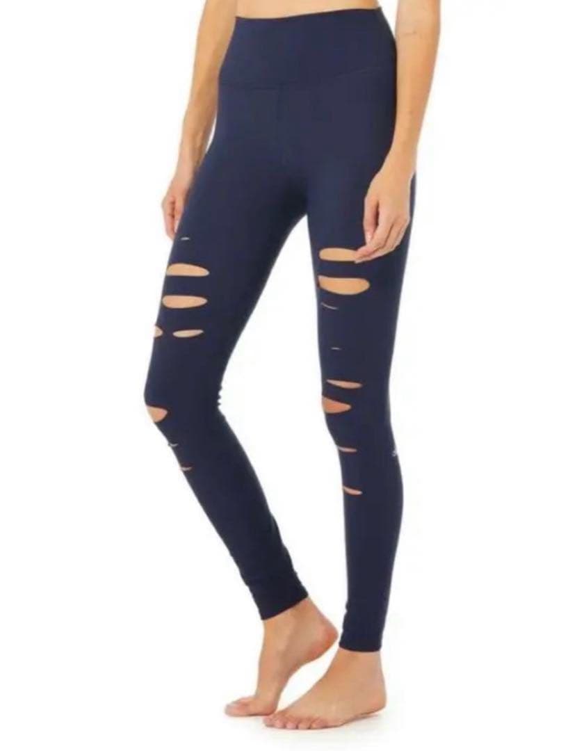 ヨガ・ピラティス alo High West Ripped Warrior legging XS