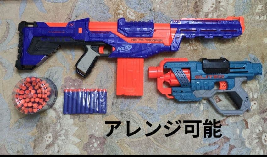 完売品含むナーフ3点セット＋未開封40弾、腕バンド、電子ターゲット2台おまけ付き