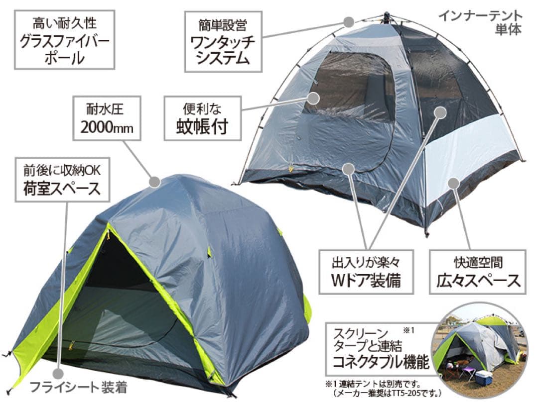 ドッペルギャンガー　テントタープセット