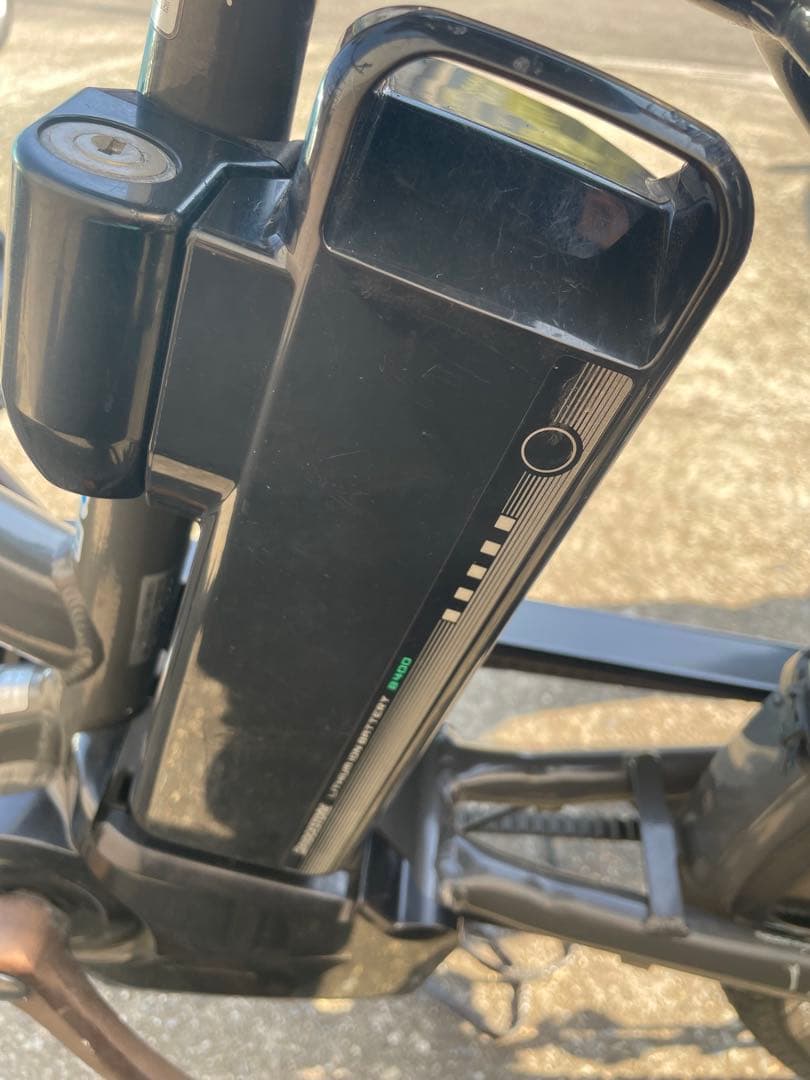 電動アシスト自転車　ブリヂストン　ビッケ　グリ　チャイルドシート