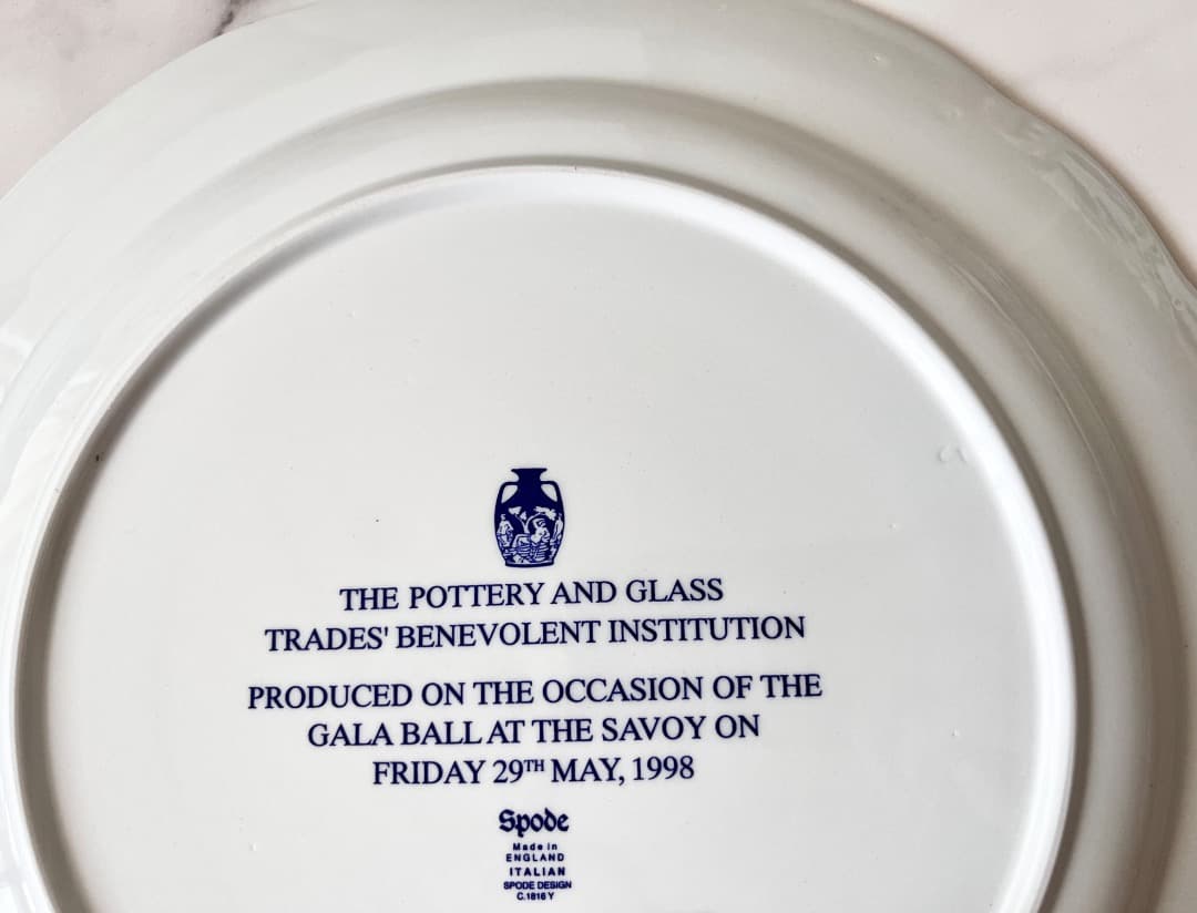 spode blue Italianスポードブルーイタリアン限定プレート32cm