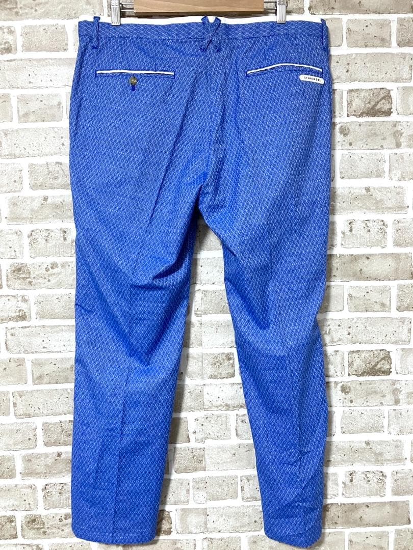 【ゆったりサイズ✨】セントアンドリュース ゴルフパンツ 3Lサイズ ブルー 総柄
