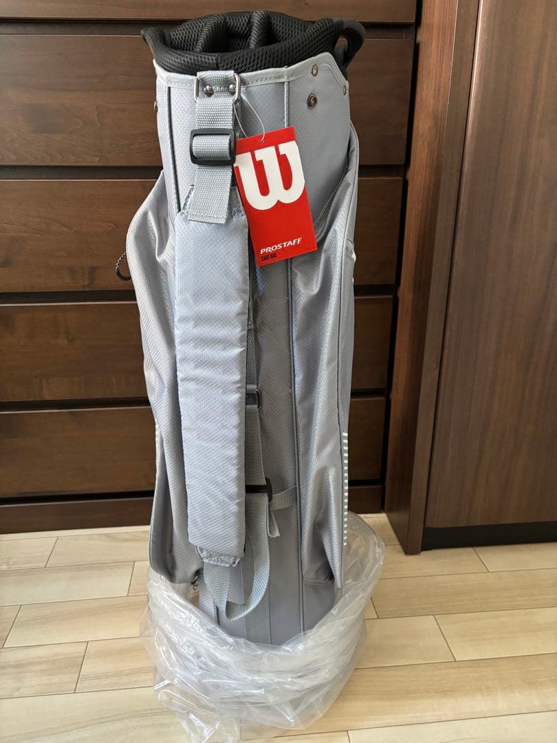 【新品】Wilson 複数ポケット付　グレー　キャディバック
