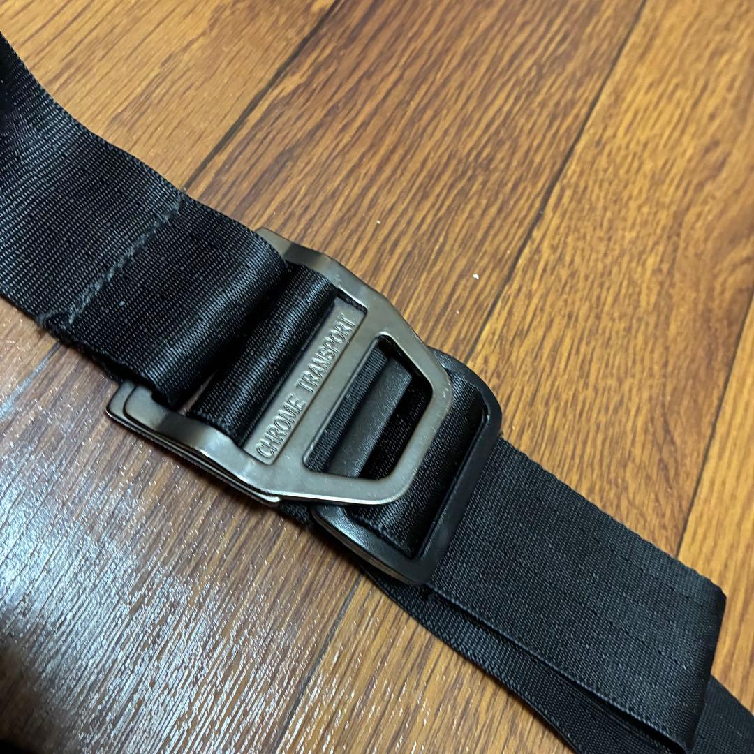 CHROME ブラック メッセンジャーバッグ SIMPLE MESSENGER