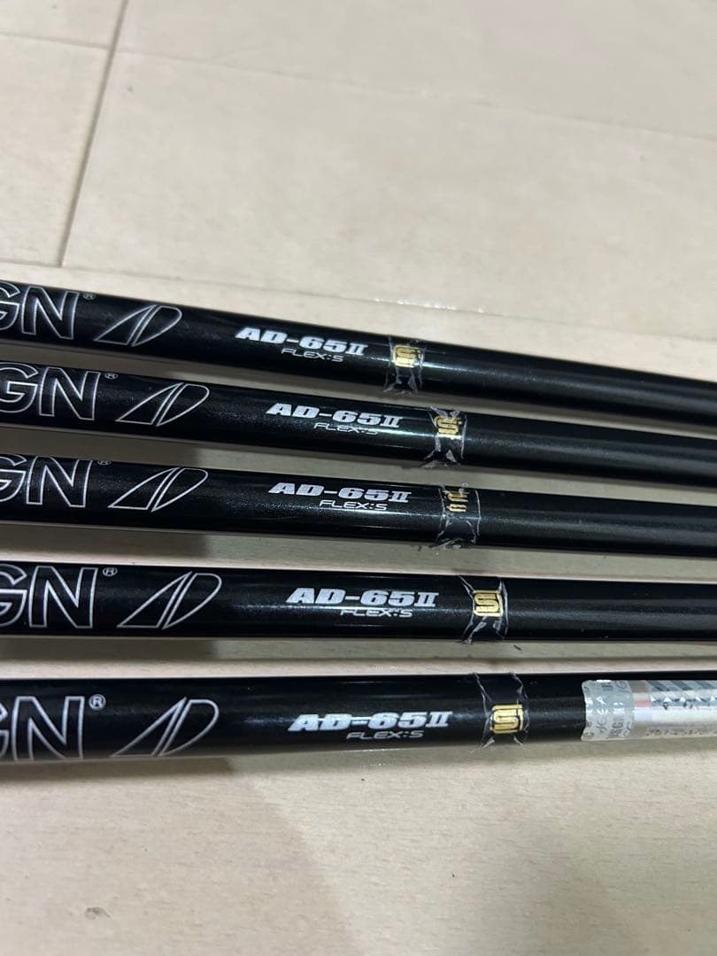 ツアーAD AD-65Ⅱ アイアン用シャフト フレックスＳ　5本