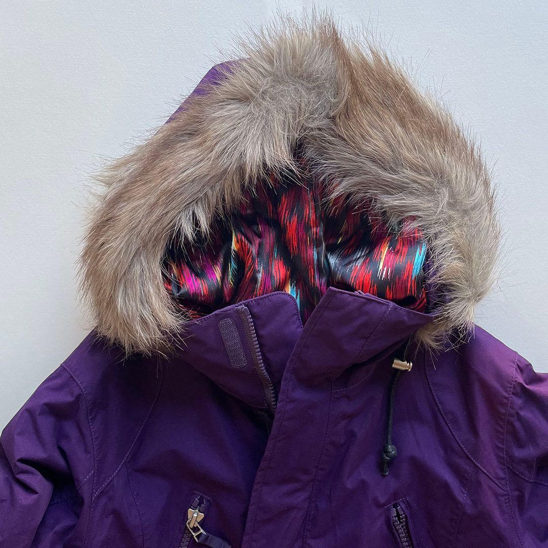 BURTON スノーボードウェア　レディースS フェイクファー付きフード【美品】