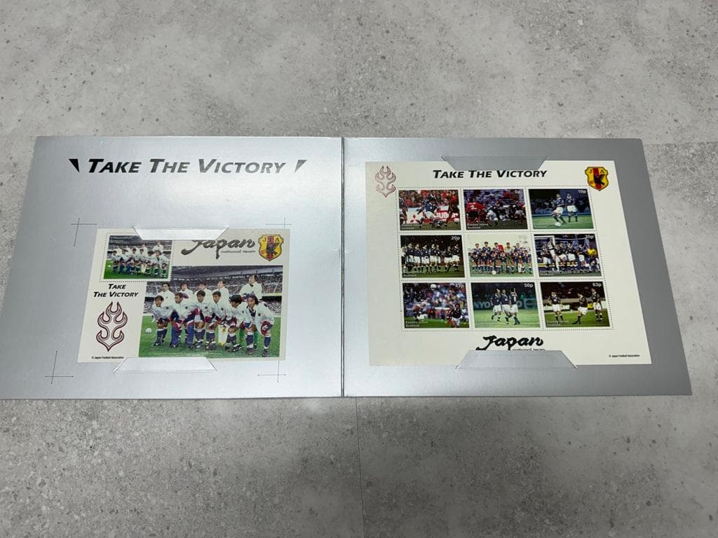 1998年W杯　日本代表　初出場記念切手