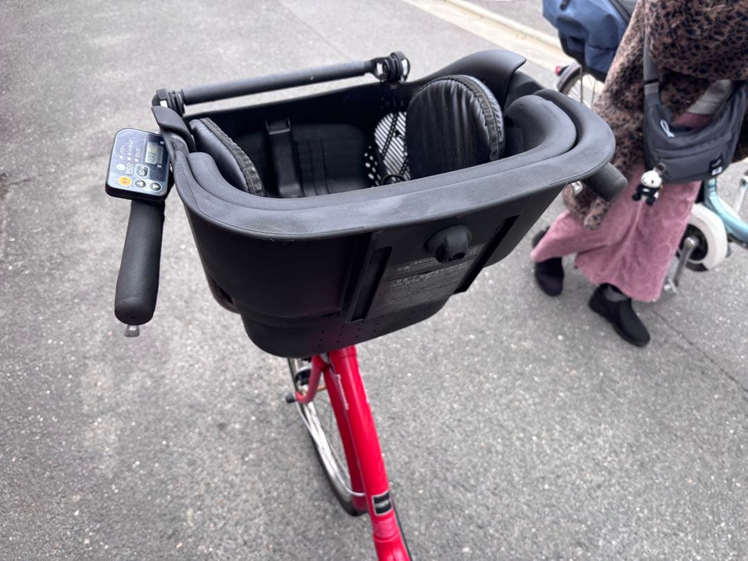Panasonic電動アシスト自転車 チャイルドシート付き　レッド