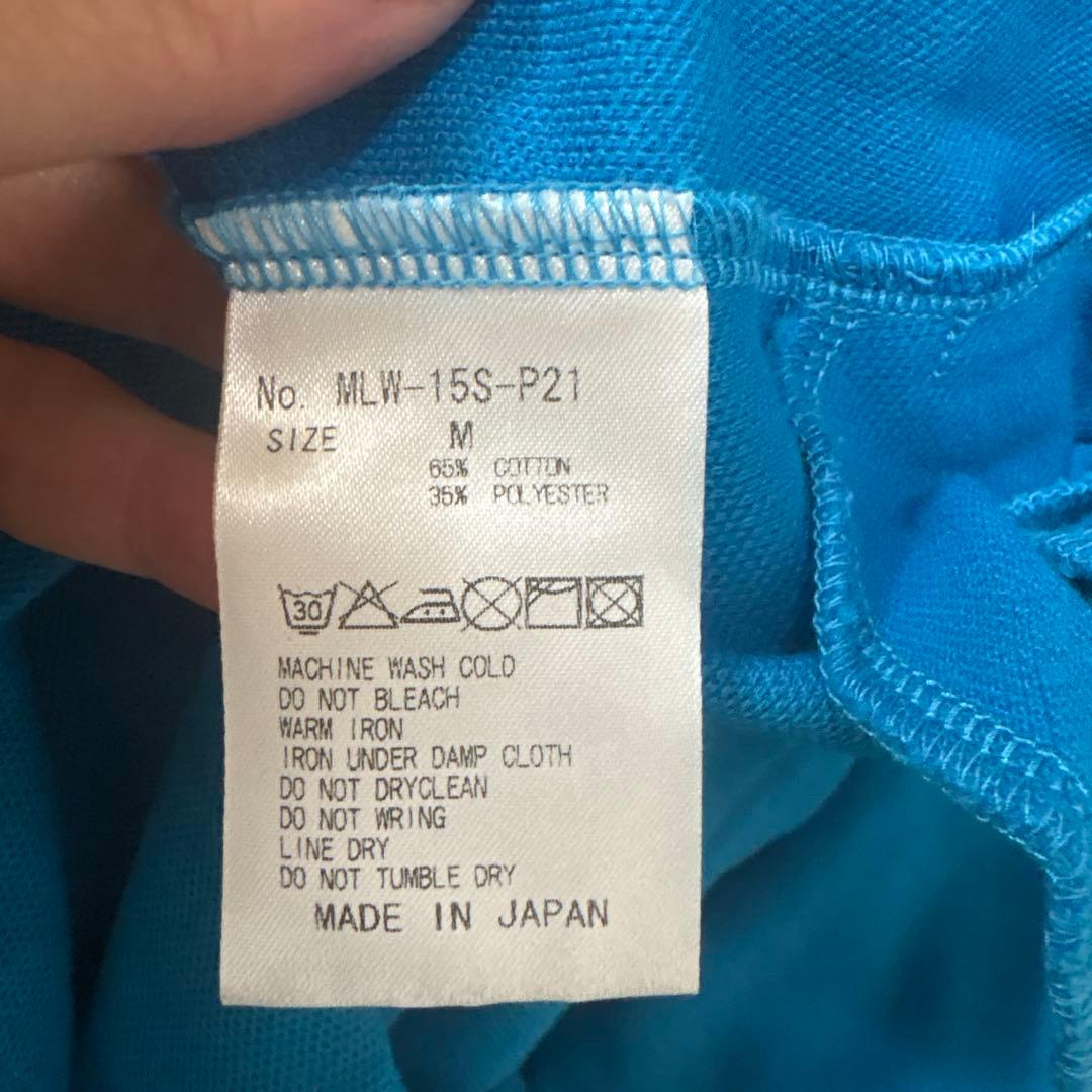 マークアンドロナ、ポロワンピース ブルー