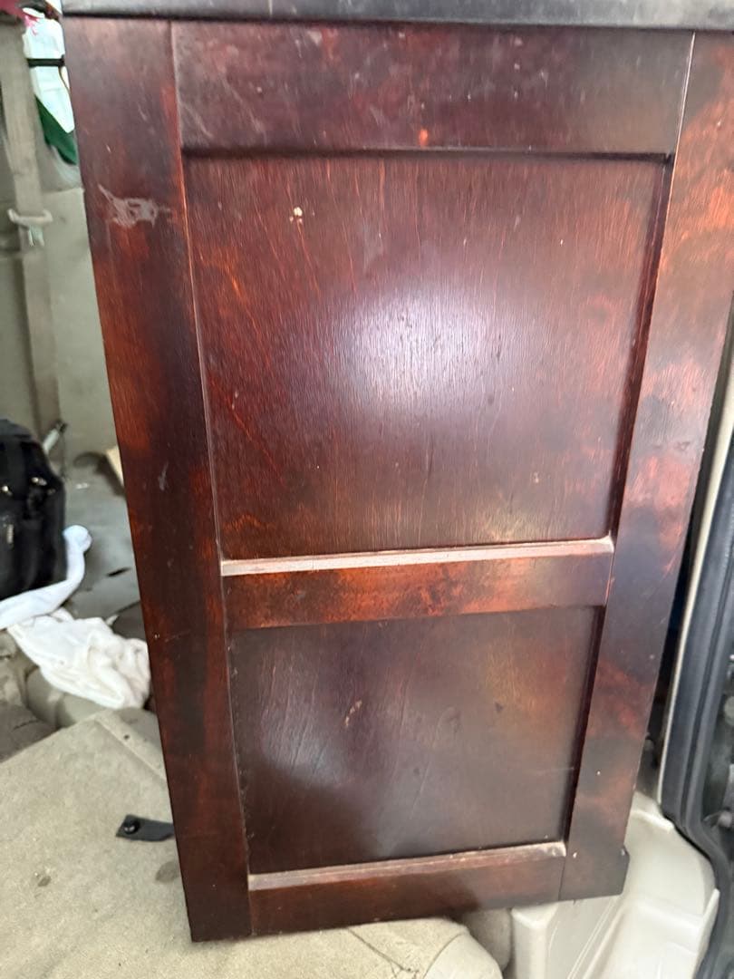 松本民芸家具 くず布 茶箪笥 ミズメザクラ無垢材 レトロ和家具 ヴィンテージ家具