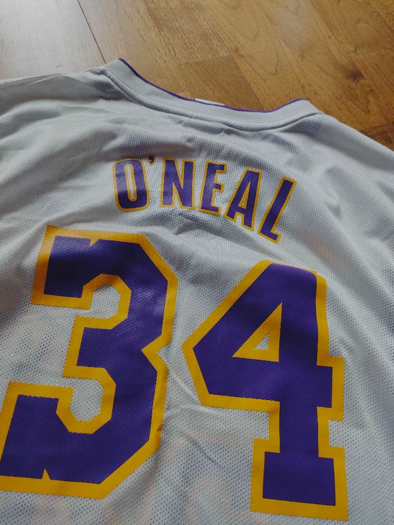 希少 リーボック NBA LAKERS シャキール・オニール ユニフォーム L