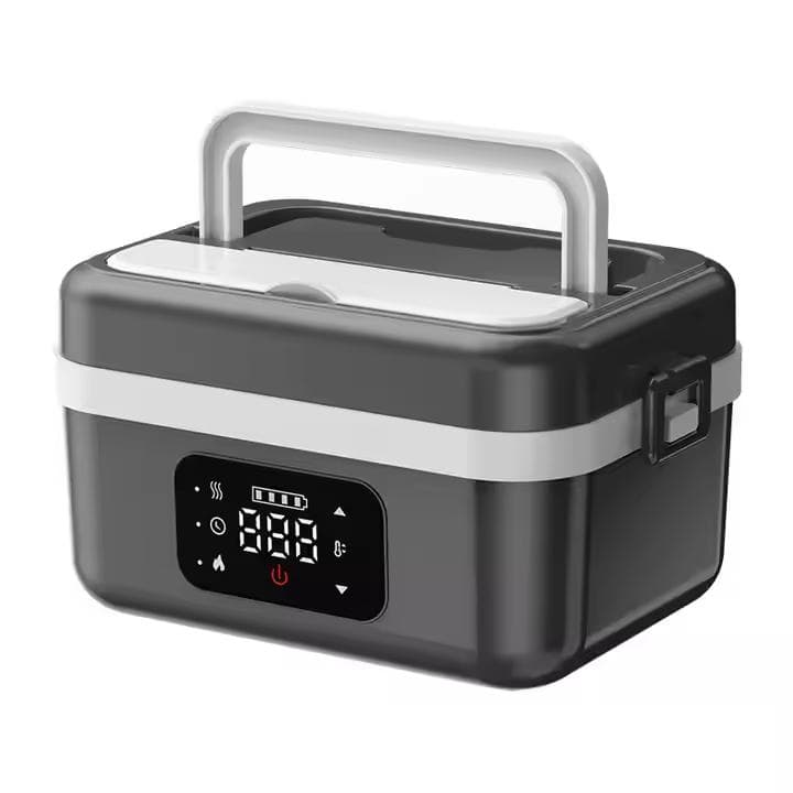 【新品】ポータブル電気加熱ランチボックス（1000ml大容量・充電対応）