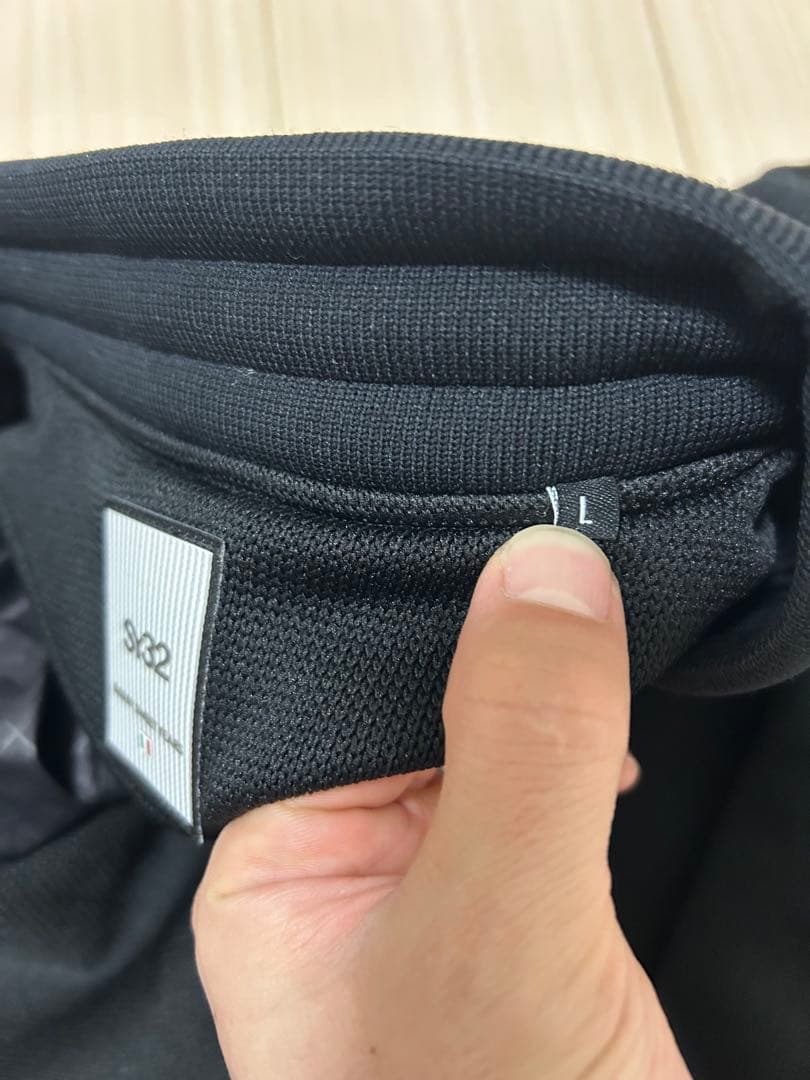 【美品】SY32 GOLF クオーターニット フルジップジャケット L 黒
