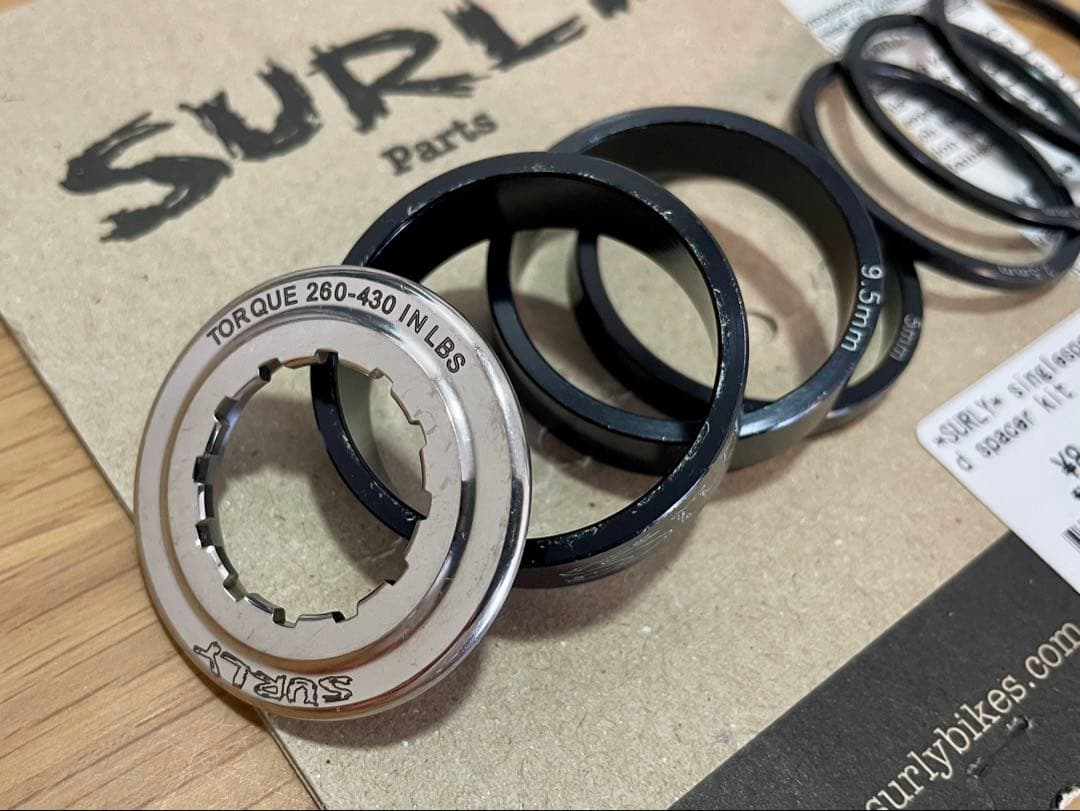 【foto】SURLY シングルスピードスペーサーキット＋13TギアSET