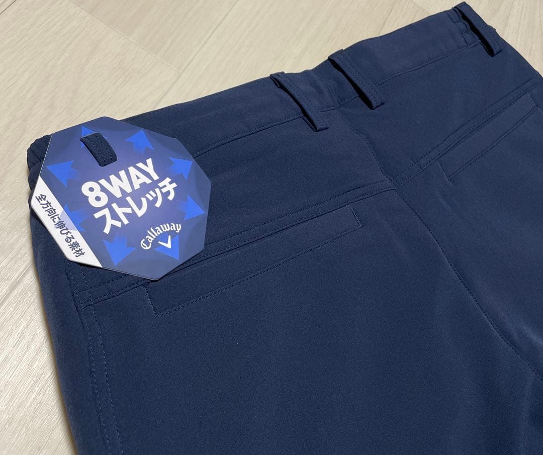 キャロウェイ パンツ メンズ ゴルフ 8WAYストレッチ 裏起毛 撥水 秋冬